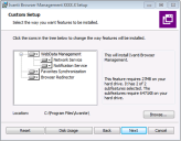 Custom Setup dialog